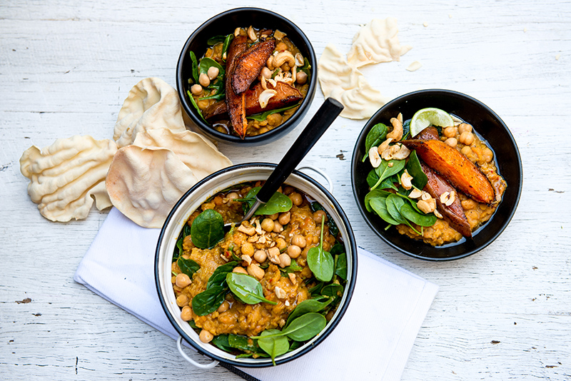 Warming Sweet Potato and Cashew Daal